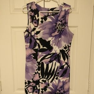 Purple and black dress